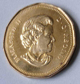 Queen Elizabeth II, DG Regina, Canada2005, Dollar, Dia 2.65 th 0.20 cm