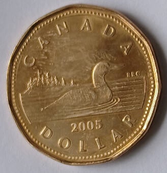 Queen Elizabeth II, DG Regina, Canada2005, Dollar, Dia 2.65 th 0.20 cm