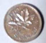 Queen Elizabeth II, DG Regina, Canada 1964,  1 cent Dia 1.9 th 0.14 cm
