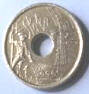 Espagna -Castilla La Mancha, - 1996 ,  25 Ptas  , Dia 1.95 Th 0.20 cm