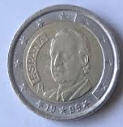 Juan Carlos- 1999 , 2 Euro , Dia 2.67  Th 0.22 CM