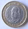 Juan Carlos- 1999 , 1  Euro , Dia 2.32  Th 0.22 CM