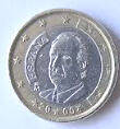Juan Carlos-  2000 , 1  Euro , Dia 2.32  Th 0.22 CM