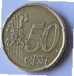 Espagna -  1999 , 50  Eurocent , Dia 2.42  Th 0.23 CM