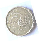 Espagna -  1999 , 20  Eurocent , Dia 2.22  Th 0.21 CM