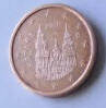Espagna -  2010  , 1  Eurocent  , Dia 1.63  Th 0.16 CM