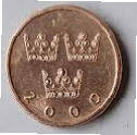 SW 10A - SWEDEN  - 2000 - 50 ORE - DIA 1.88 TH 0.17 CM