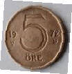 SW 11B - SWEDEN  - 1972 - 5 ORE - DIA 1.80 TH 0.13 CM