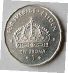 SW 2B - SWEDEN - KONUNG CARL GUSTAV  XVI - 1  KRONA  - 2003- DIA 2.44 TH 0.18 CM