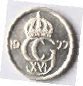 SW 9A - SWEDEN  - 1977 - 10 ORE - DIA 1.49 TH 0.10 CM