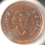 10 A -Queen Elizabeth II, DG Regina, Canada 2006,  1 cent Dia 1.9 th 0.14 cm