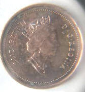 11 A -Queen Elizabeth II, DG Regina, Canada 2001 ,  1 cent Dia 1.9 th 0.14 cm