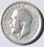 George  V , 1925 , six Pence , silver , Dia 1.44 ,  Th 0.12 cm