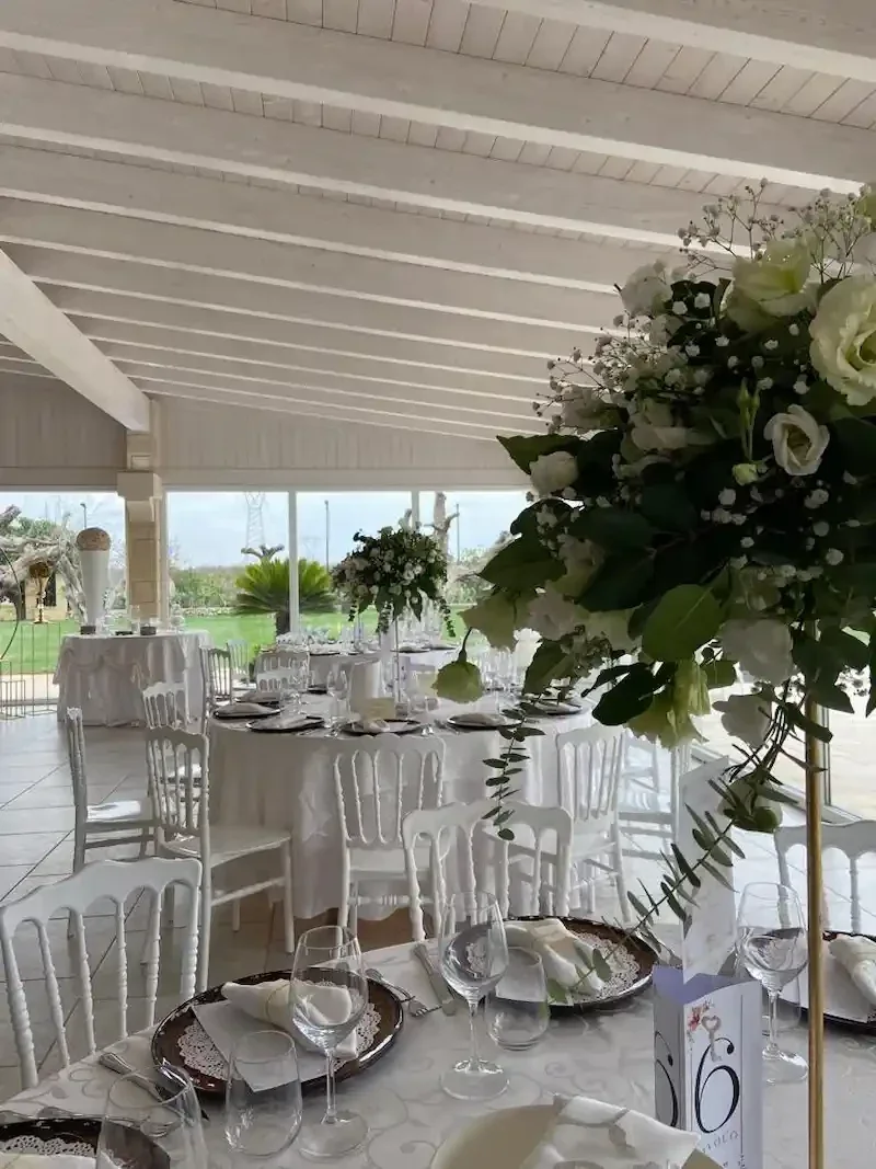 Sala Cresime e Comunioni allestimento floreale