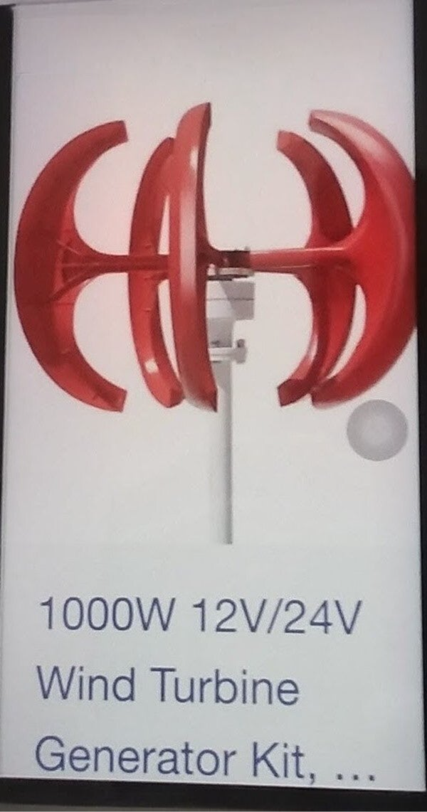 Portable wind turbine