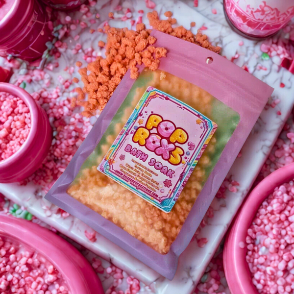 Pop Roxs Bath Soak 8oz total weight (CLICK ON SEE DETAILS FOR SCENTS AND COLORS) 13 and up