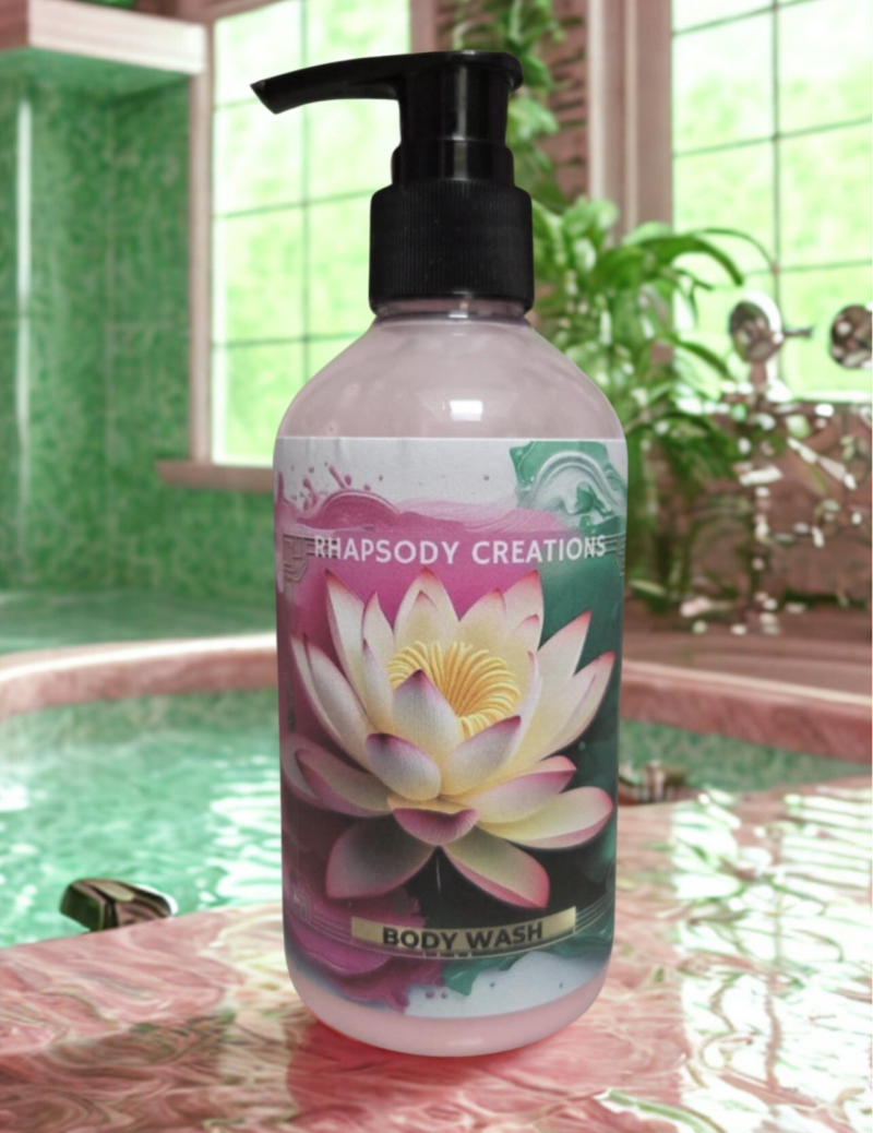 Soft body wash with a subtle shimmer