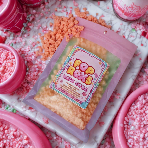 Pop Roxs Bath Soak 8oz total weight (CLICK ON SEE DETAILS FOR SCENTS AND COLORS) 4 to 8