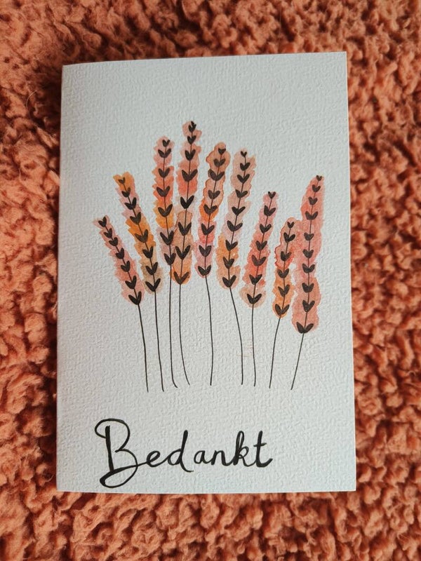Kaartje 'Bedankt'