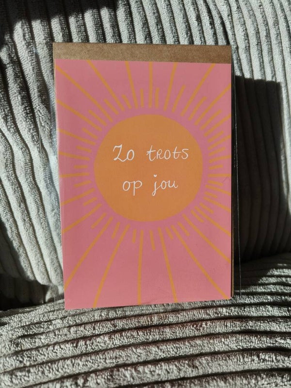 Kaart 'zo trots op jou'