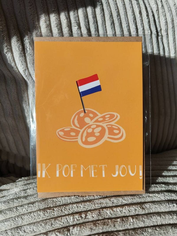 Kaart 'ik pof met jou'