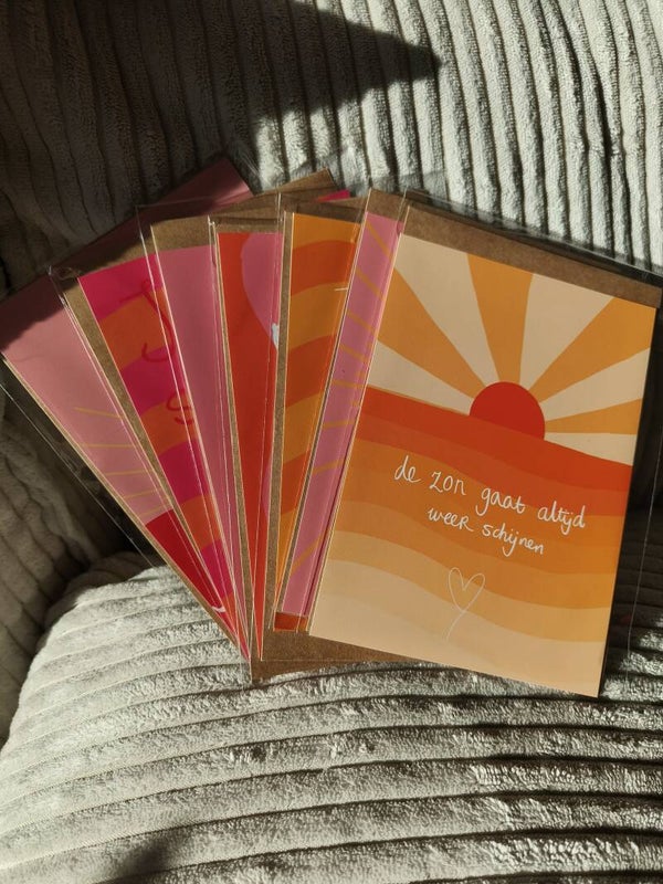 Set van 7 kaarten
