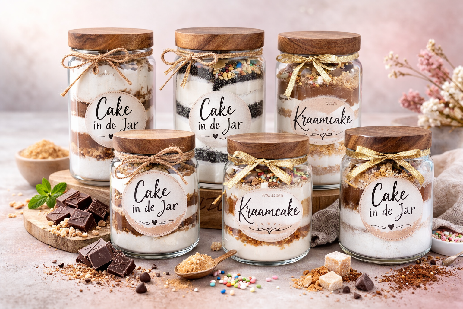 Cake in de jar-Havermout-Banaan-Kaneelcake