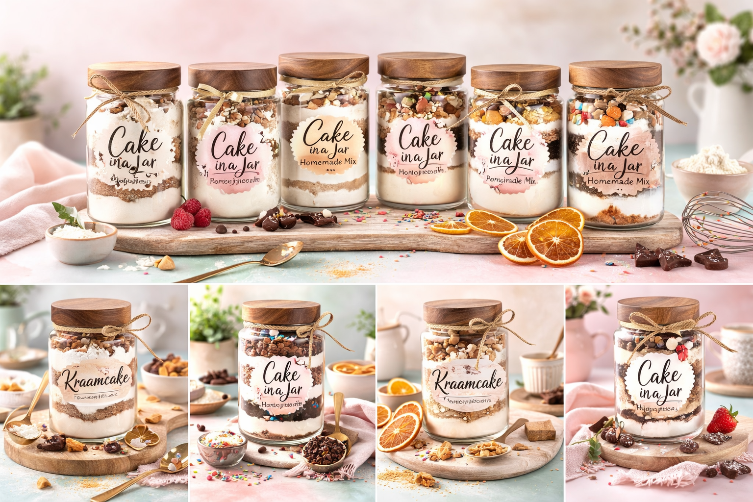 Cake in de jar Cranberry-Sinaasappelcake