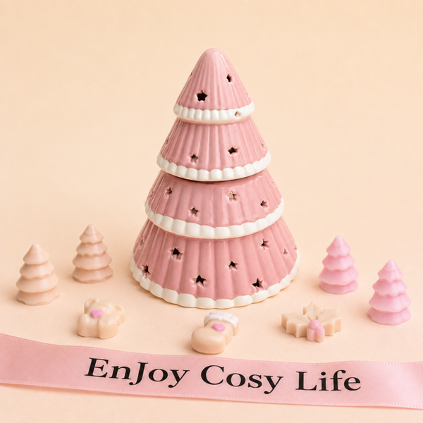 Pink Christmas tree wax warmer
