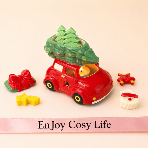 Red car Christmas tree wax warmer