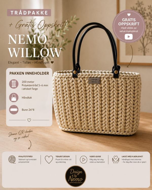 Trådpakke+Gratis Oppskrift Nemo Willow
