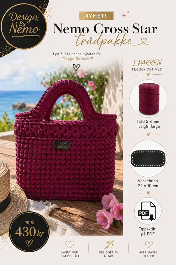 Trådpakke+Oppskrift Nemo Cross Star