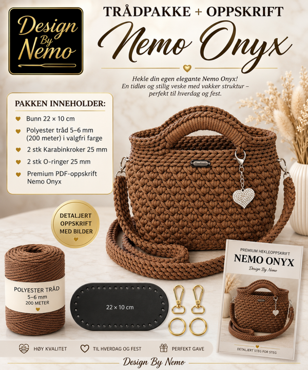 Trådpakke+Oppskrift Nemo Onyx