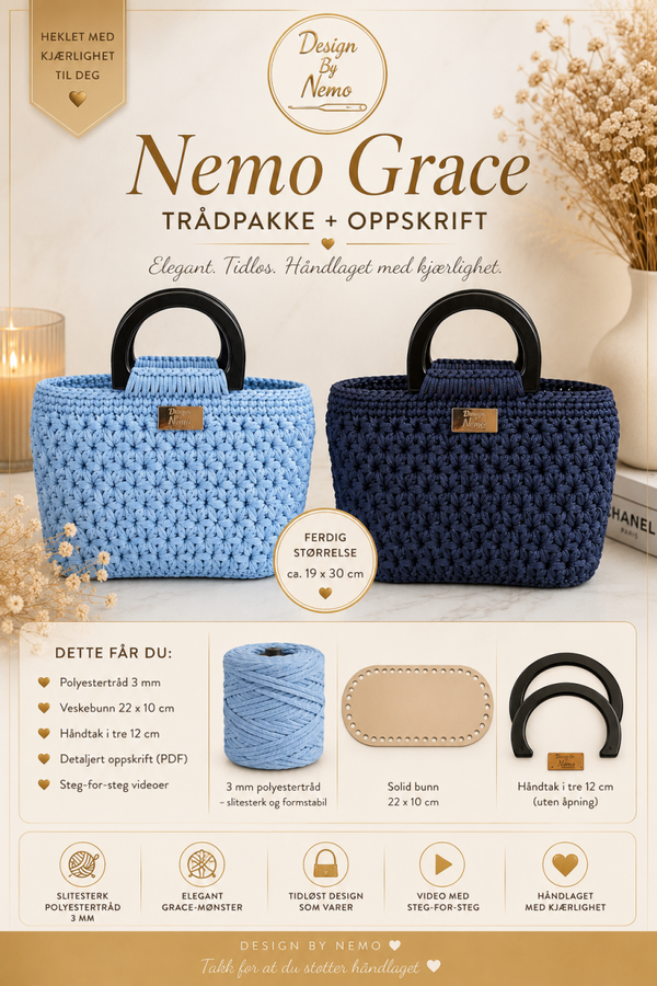 Trådpakke+Oppskrift på Nemo Grace
