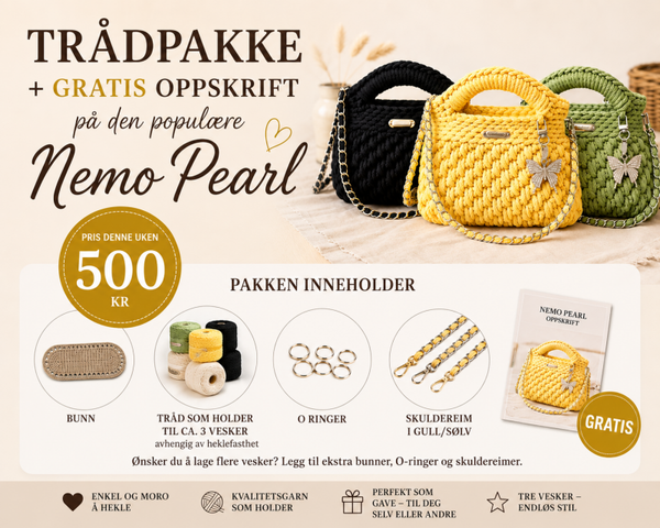 Trådpakke+Gratis Oppskrift Nemo Pearl