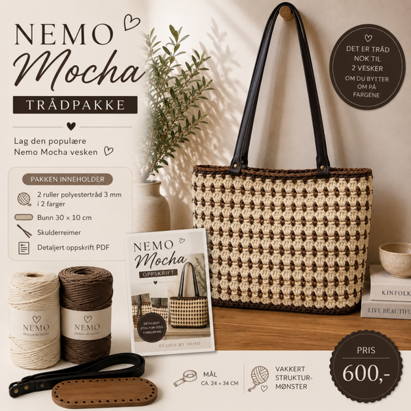 Trådpakke+Gratis Oppskrift Nemo Mocha