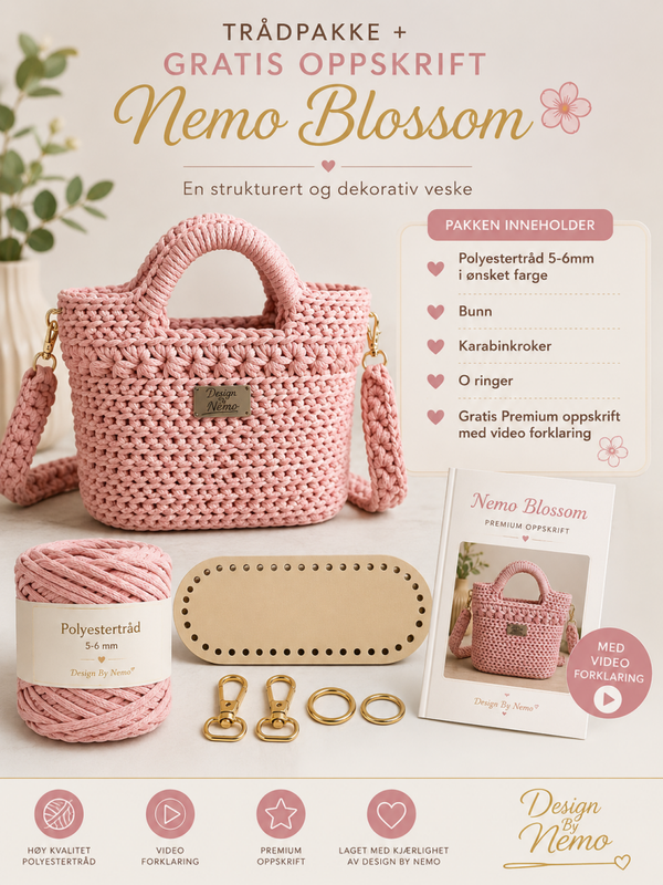 Trådpakke+Gratis Oppskrift Nemo Blossom