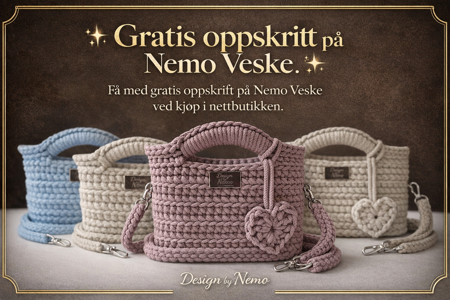 Gratis oppskrift på Nemo veske