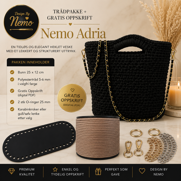 Trådpakke+Gratis Oppskrift Nemo Adria