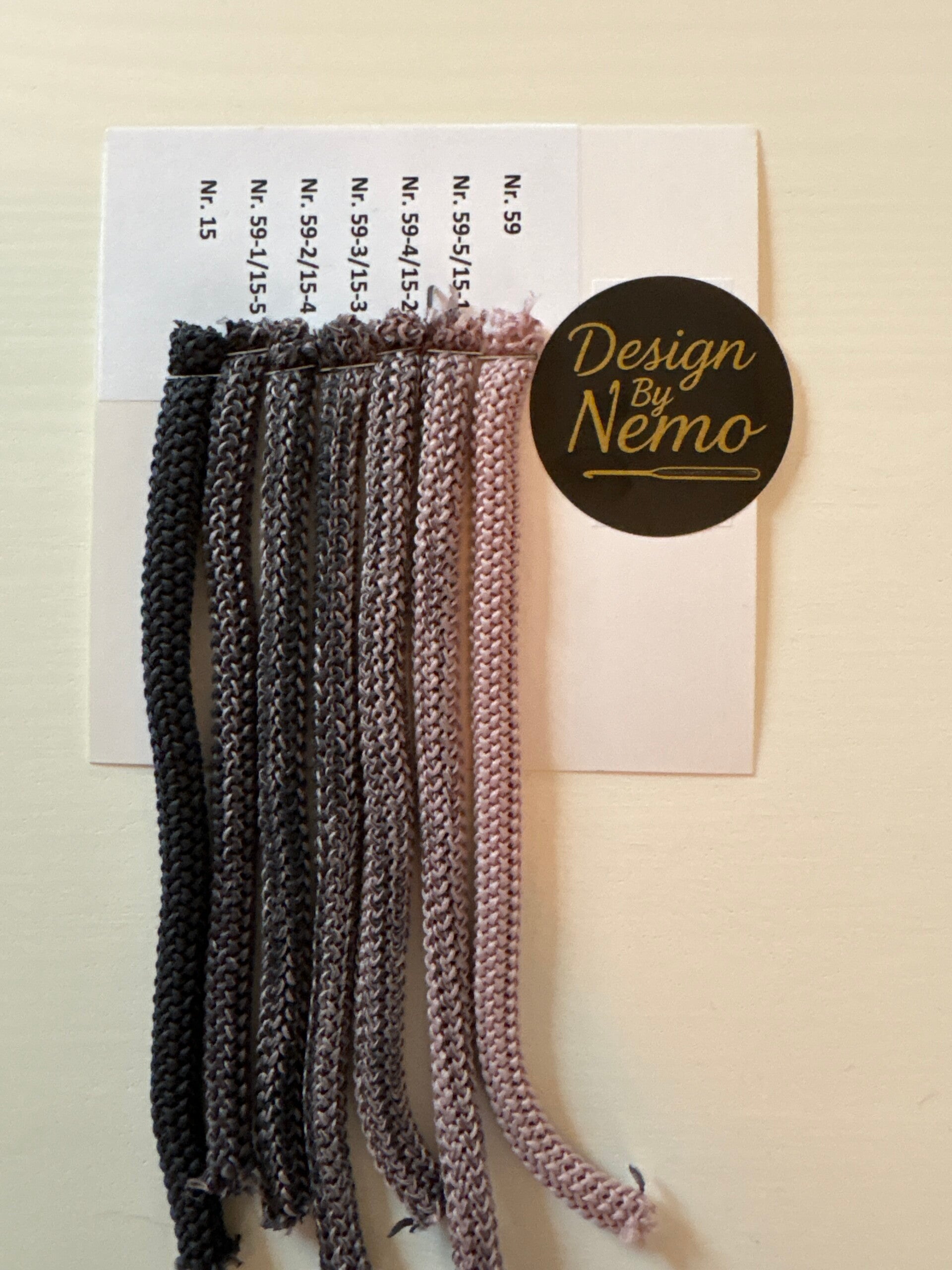 Ombré sett 59-15 Rosa/grå toner 350gram