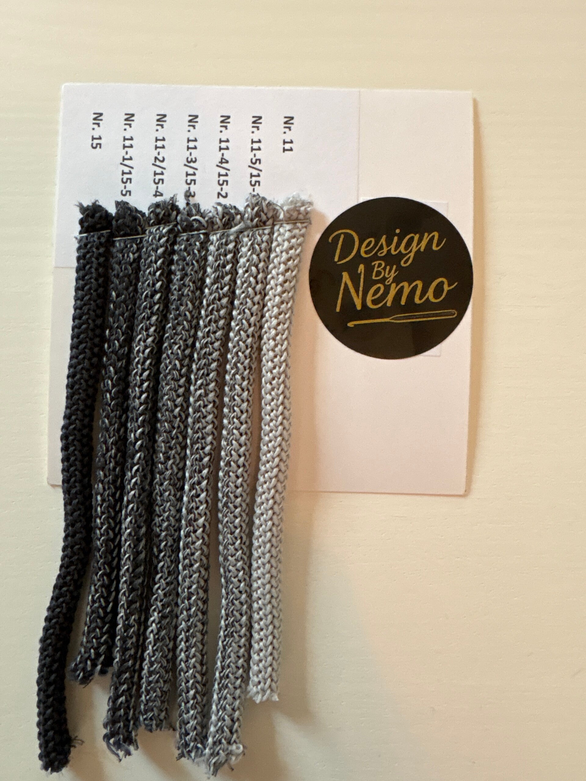 Ombré sett 11-15 Lysgrå/grå 350gram