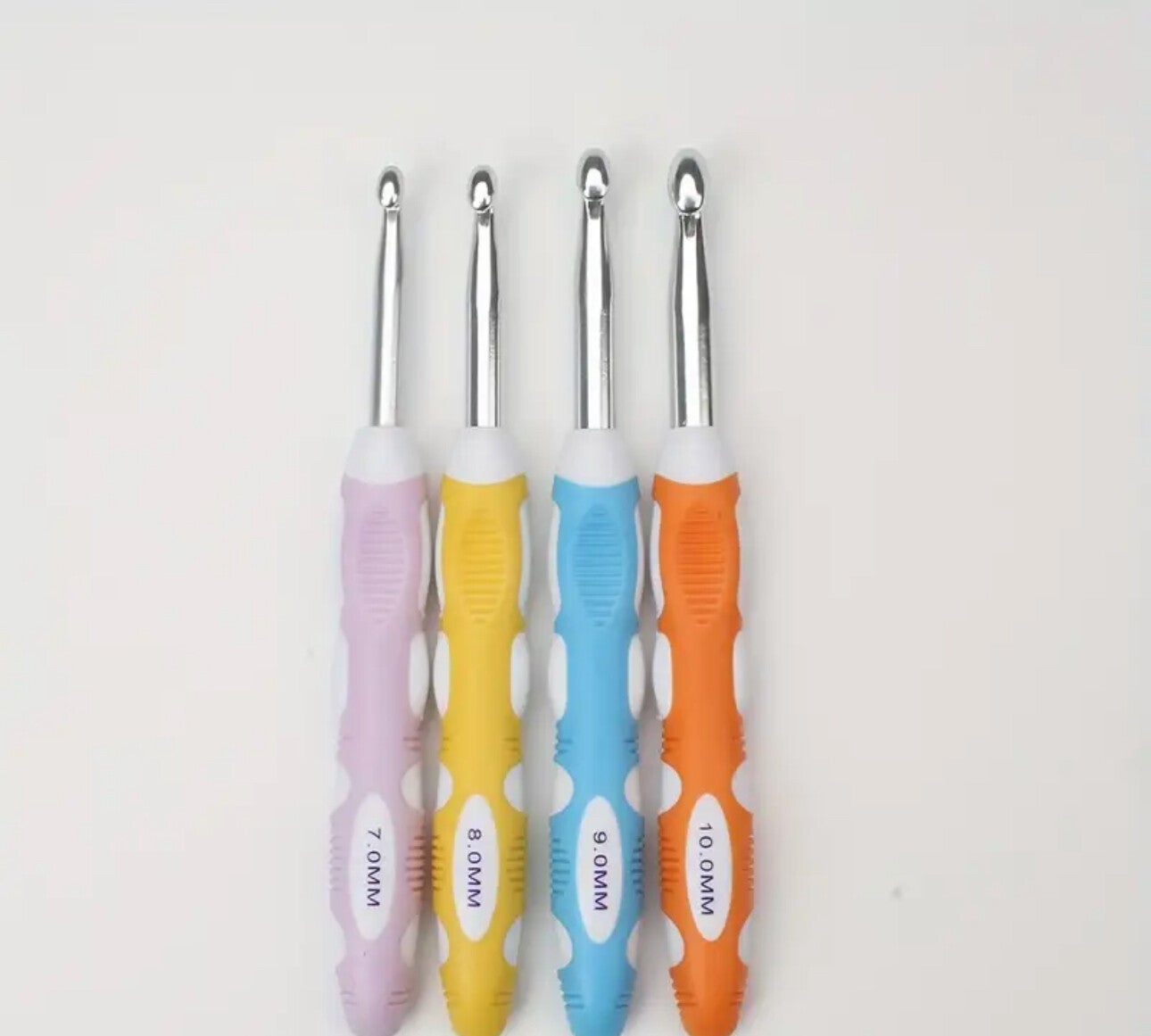 Heklenål sett med soft grip