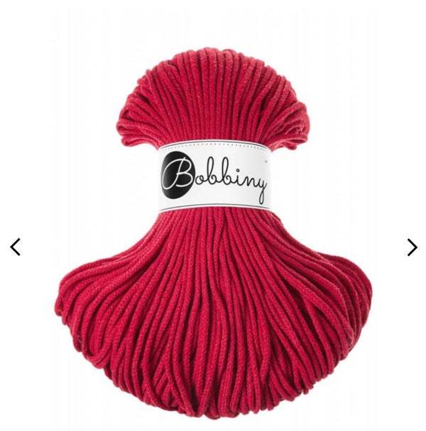 Bobbiny 3mm Klassisk Rød