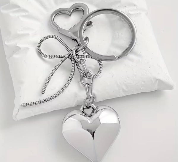 Veskepynt sølv sløyfe