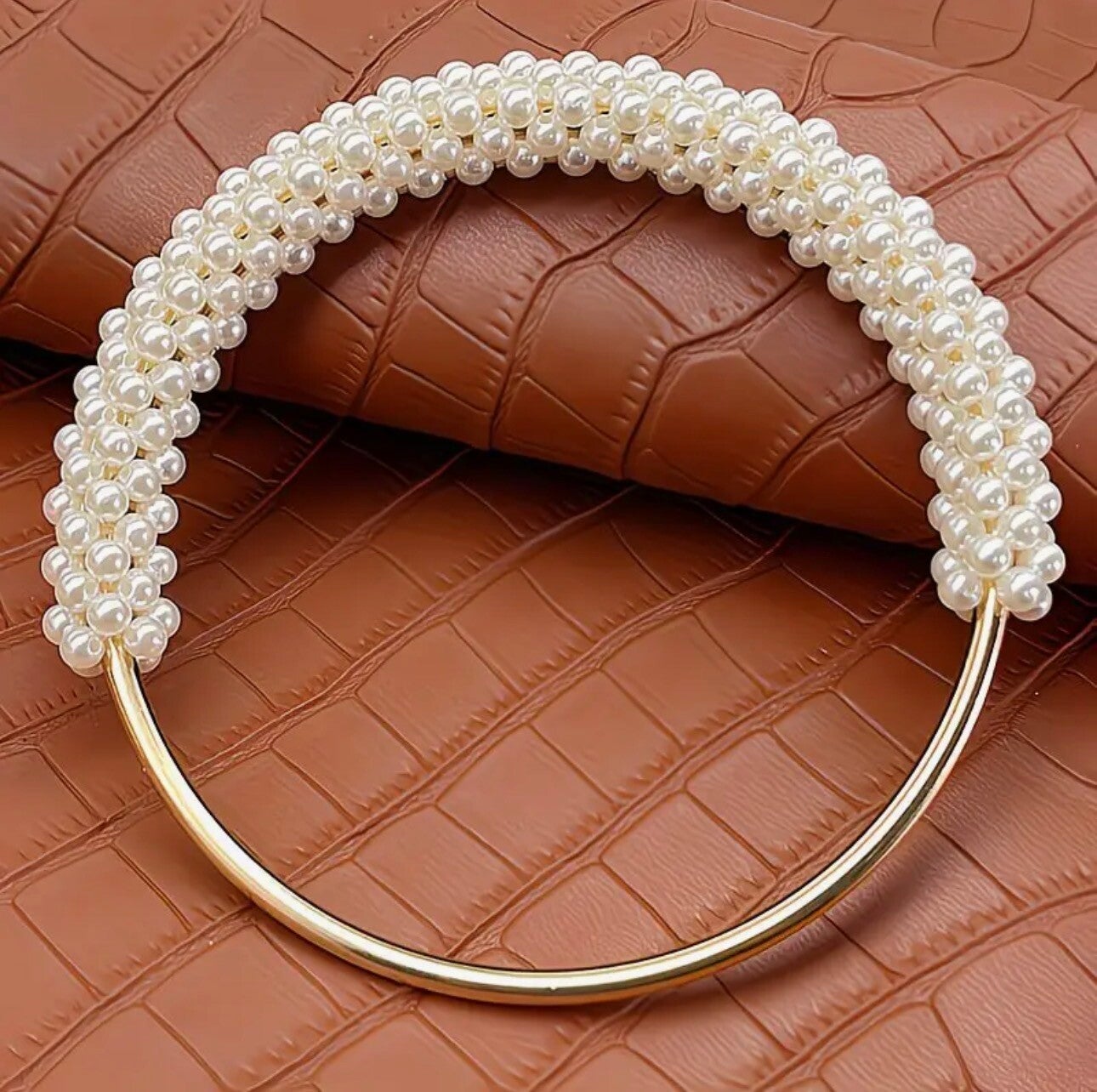 Runde Håndtak med perler 2stk