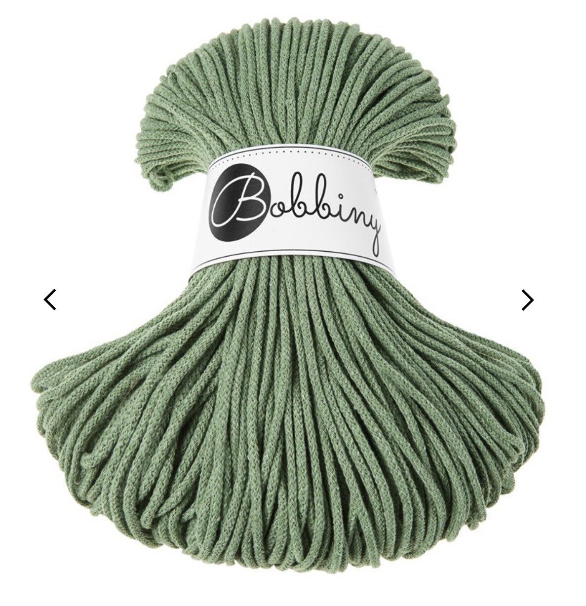 Bobbiny 3mm Eucalyptus Green 100meter