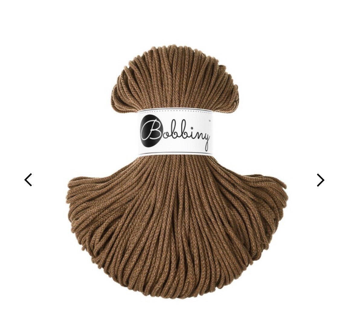 Bobbiny 3mm Nut Brown 100meter