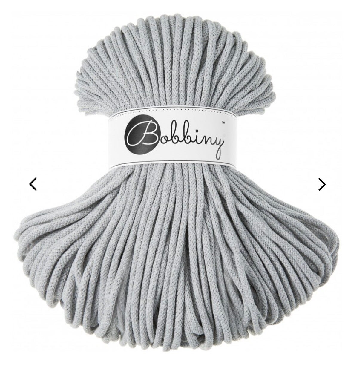 Bobbiny Premium Light Grey 5mm