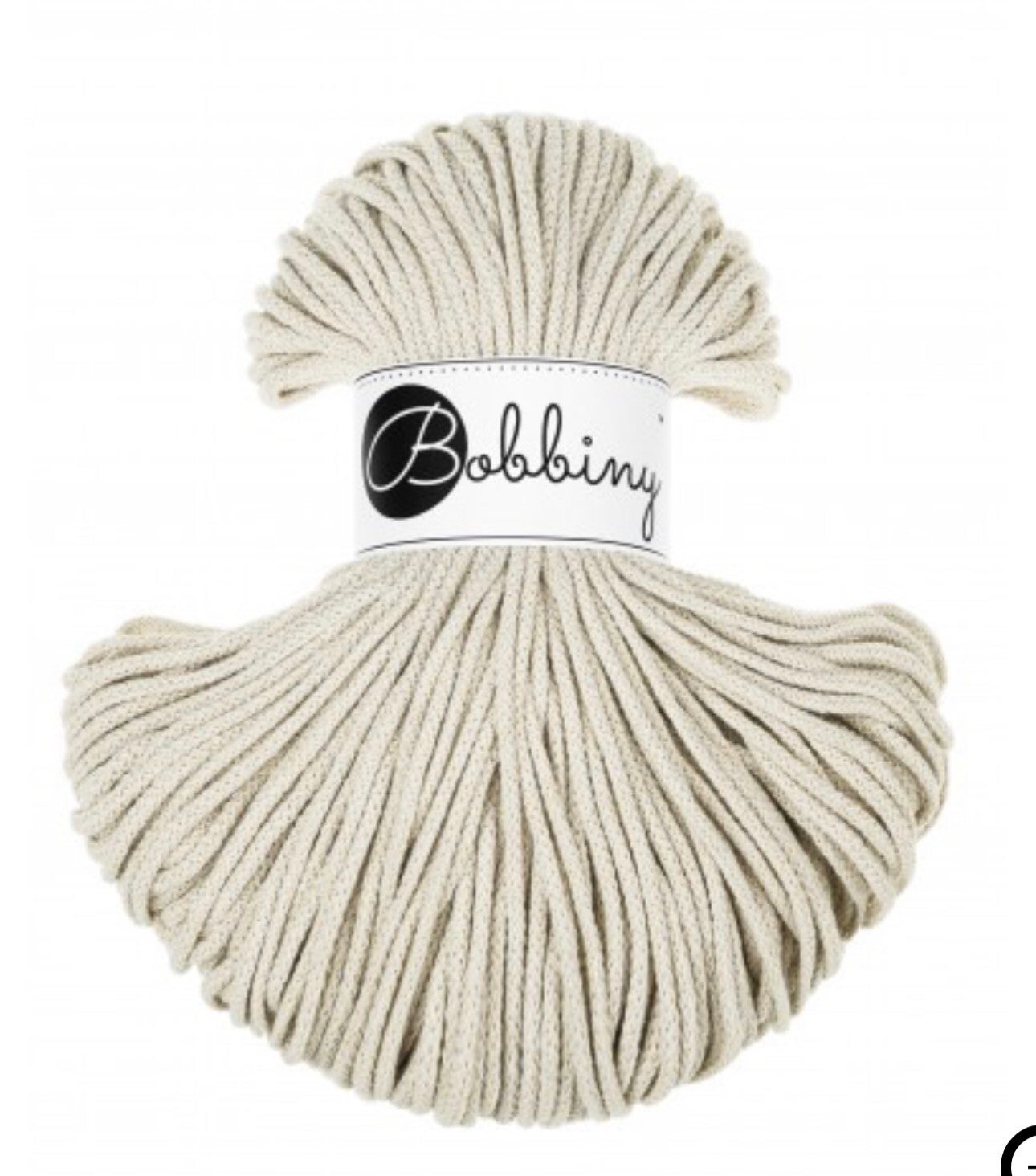 Bobbiny 3mm Cashmere Beige 100meter