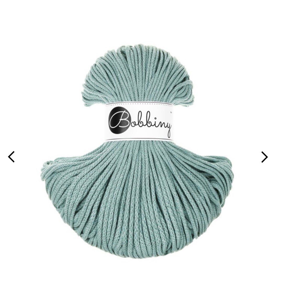 Bobbiny 3mm Duck Egg Blue 100meter